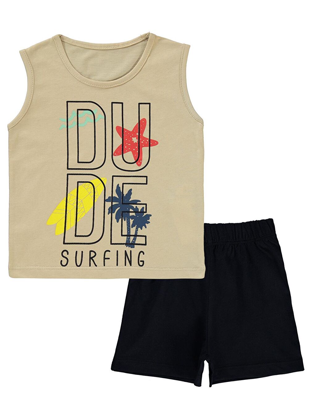 Erkek Çocuk Takım 2-5 Yaş Bej