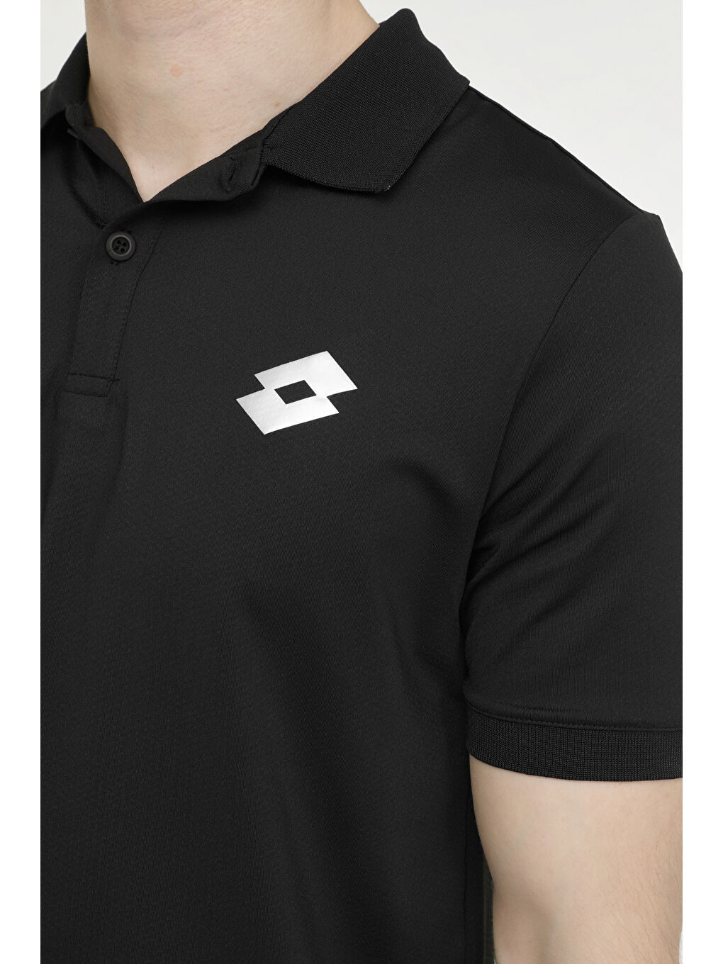 LOTTO Siyah M-TANAMI POLO T-SH 4FX Siyah Erkek Kısa Kol T-Shirt - 3