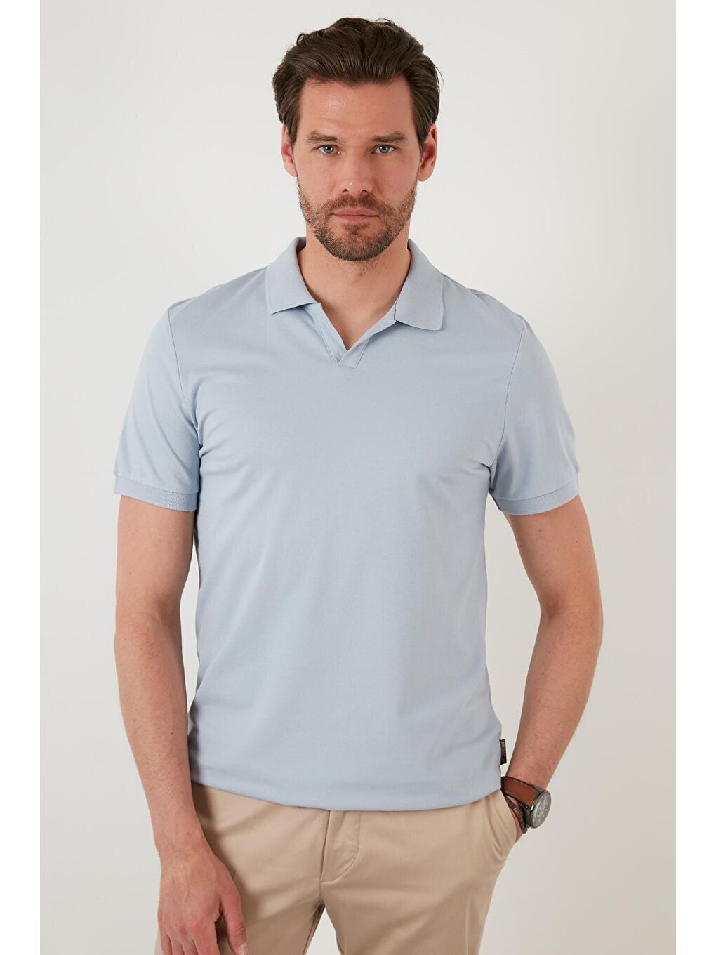 Buratti Mavi Slim Fit Pamuklu Polo T Shirt 5902141 - 1