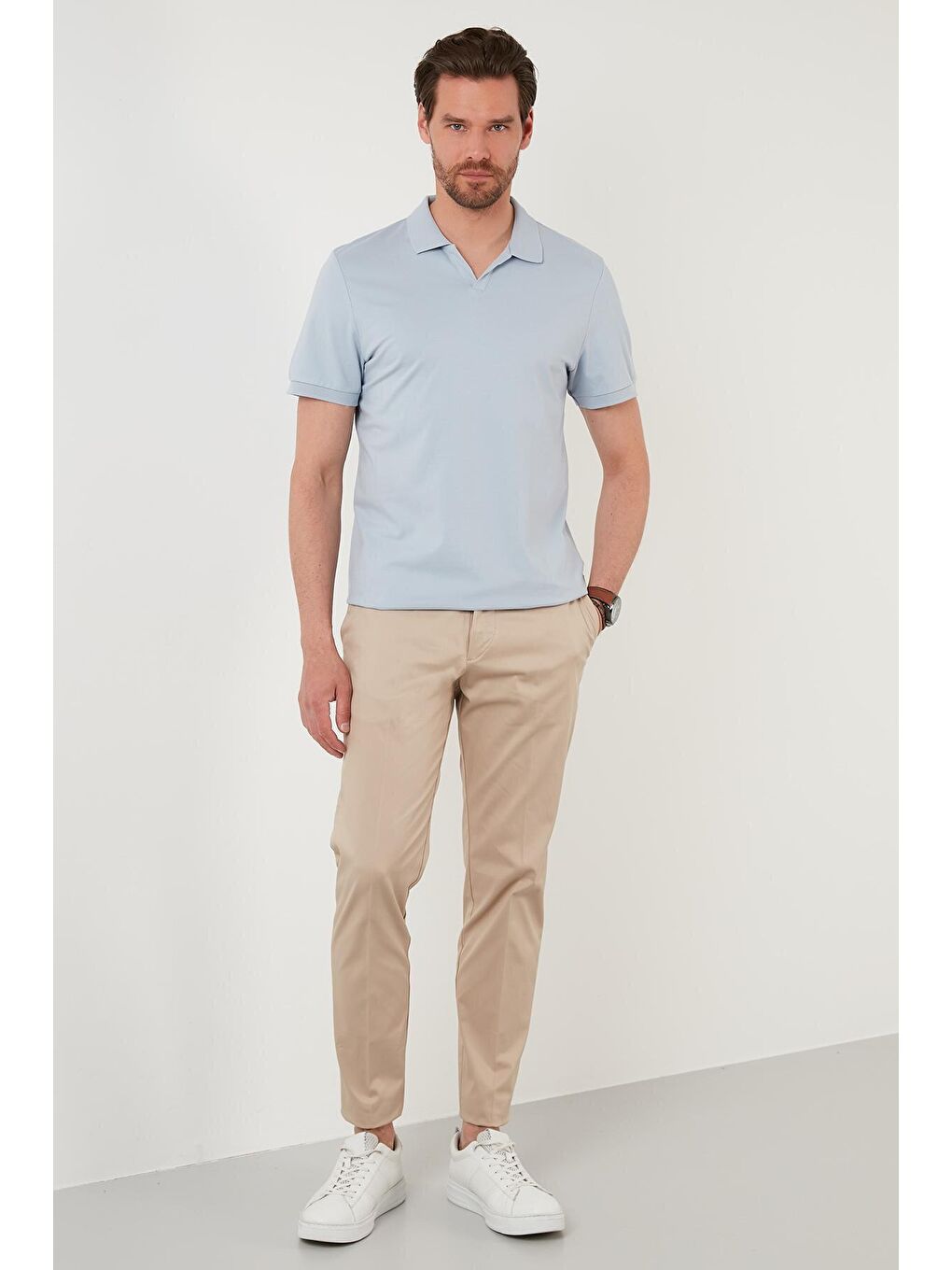 Buratti Mavi Slim Fit Pamuklu Polo T Shirt 5902141 - 3