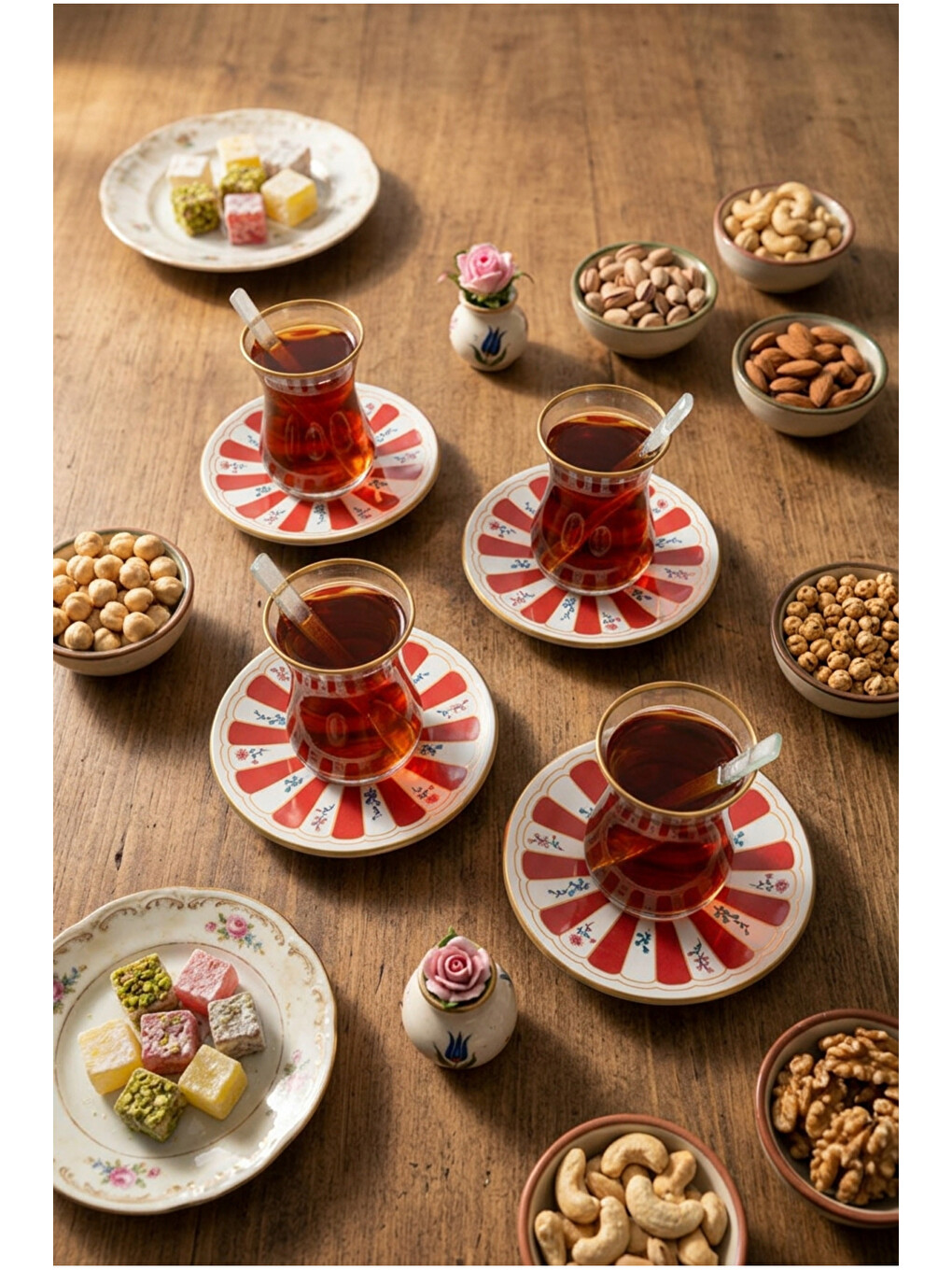 Beyaz Lal 12 Parça Çay Seti-2