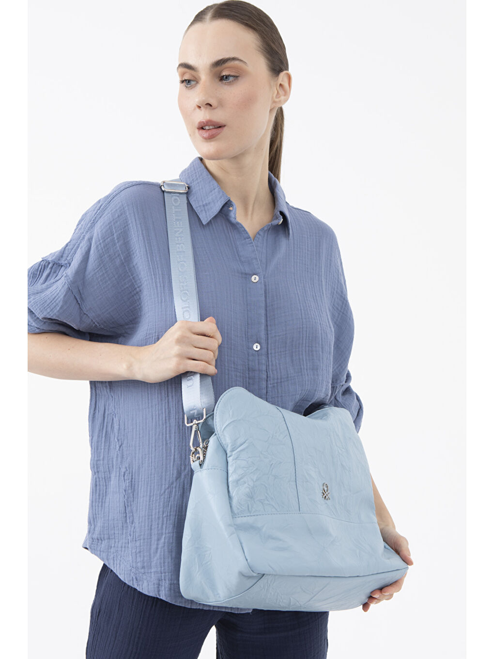 Kadin Kol Çantasi Mavi BNT1474-1