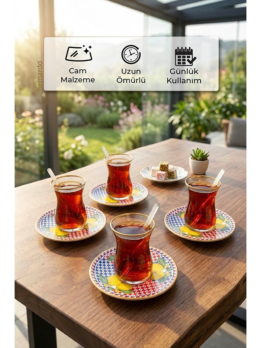 Beyaz Vita 12 Parça Çay Seti-6