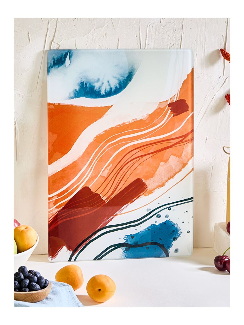 Karışık Beyond Cam Kesme Tahtası - 25x35 - Isıya Dayanıklı Kırılmaz Kesme Tahtası