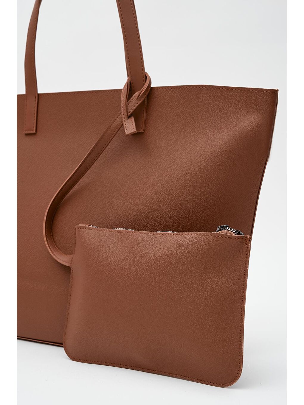 Kahverengi Carrie Cüzdanlı Omuz Çantası Taba-3