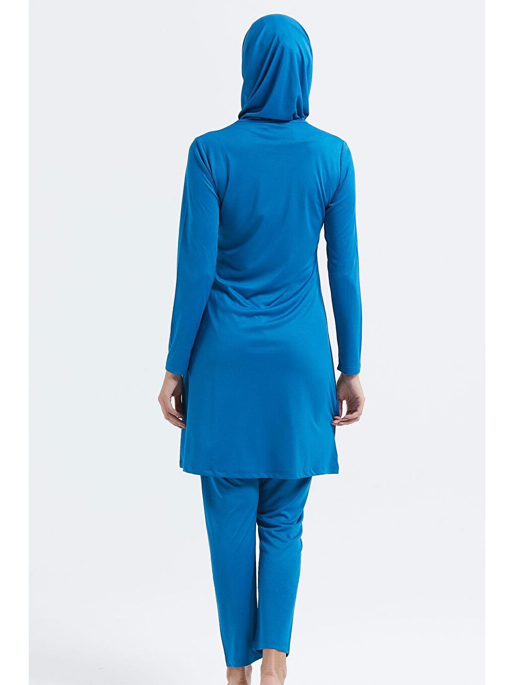 Tam Kapalı Tesettür Mayo C11020 Petrol/Lacivert-1