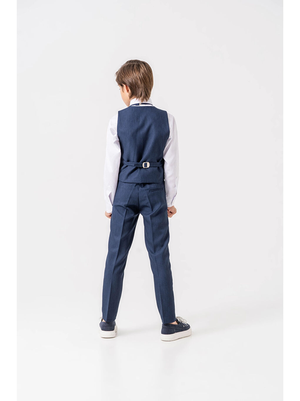 Lacivert Papyonlu Yelekli Takım Elbise 3061-4