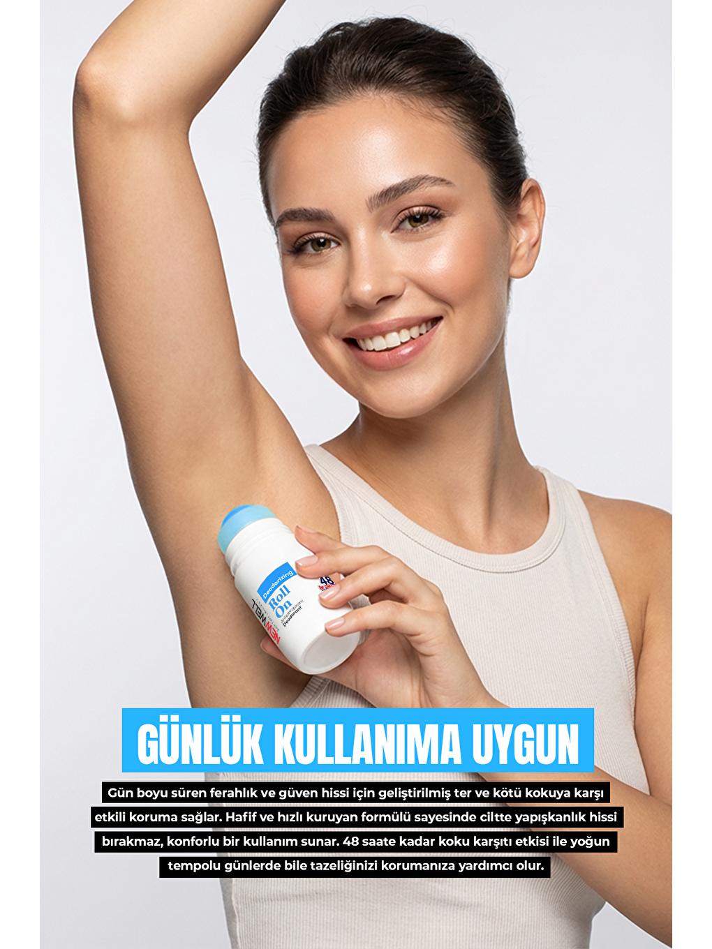 Deodorizing Roll On Terleme Önleyici Koltuk Altı Roll On (Mavi) 75 ML-1