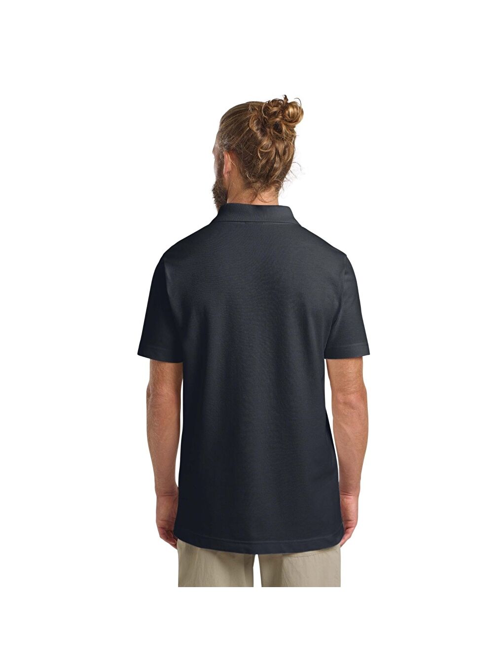 Lacivert Polo Yaka Kısa Kollu Tişört-2