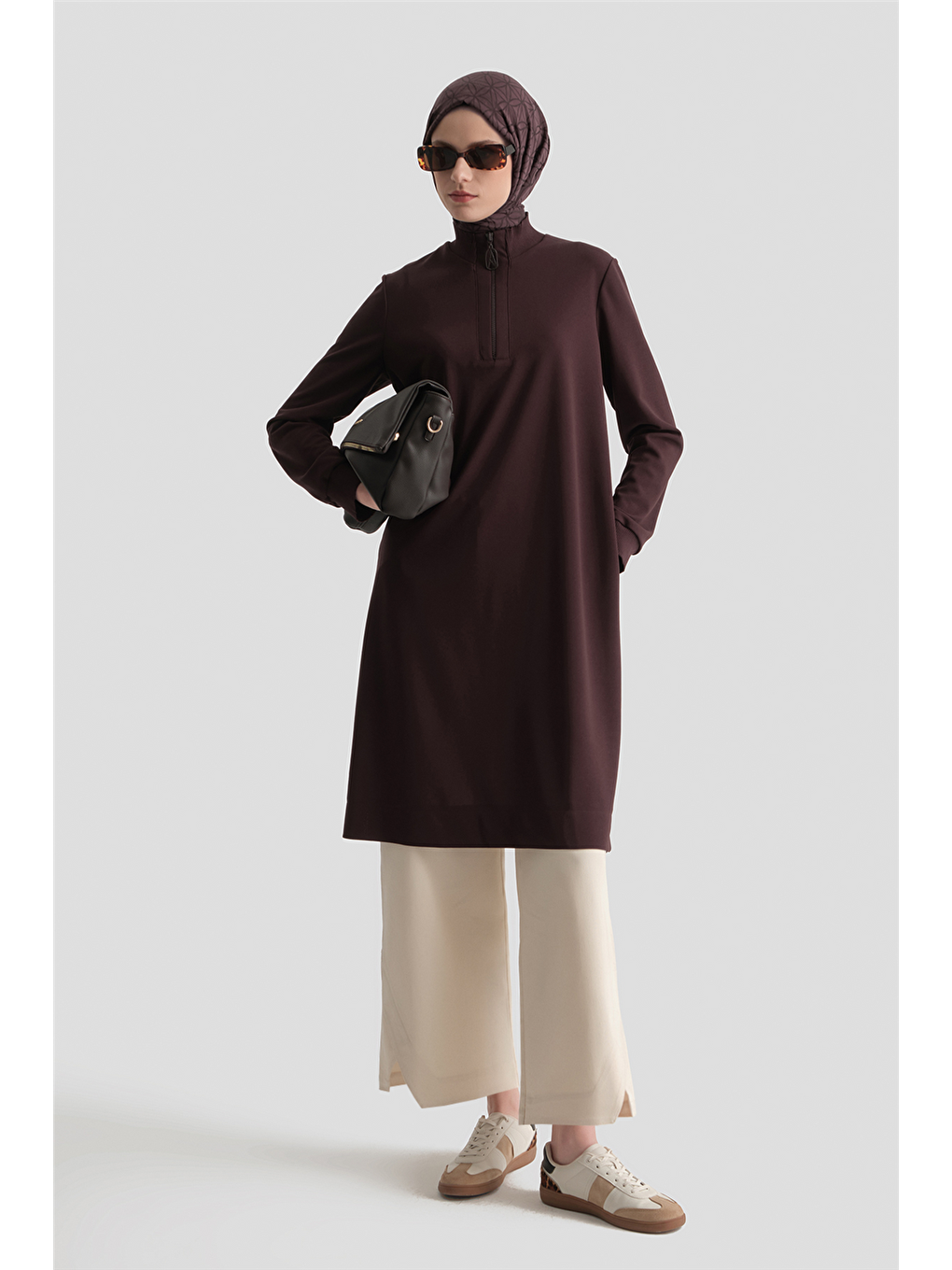 Trend Tunik 25Kt465 Kahverengi-1