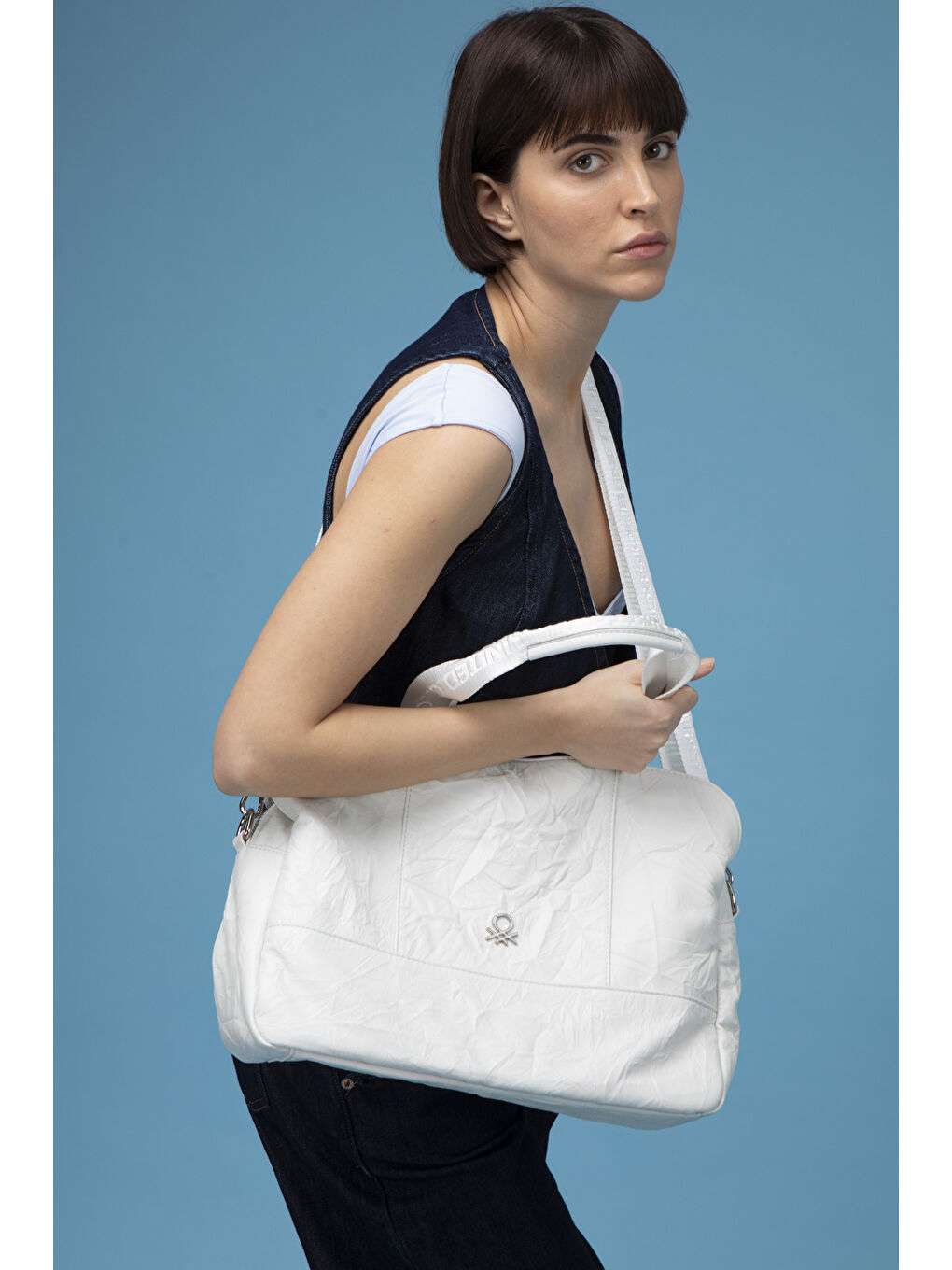 Kadin Kol Çantasi Beyaz BNT1474-1