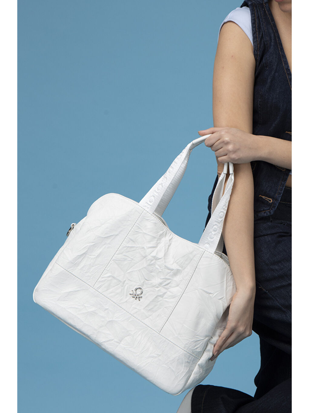 Kadin Kol Çantasi Beyaz BNT1474-2