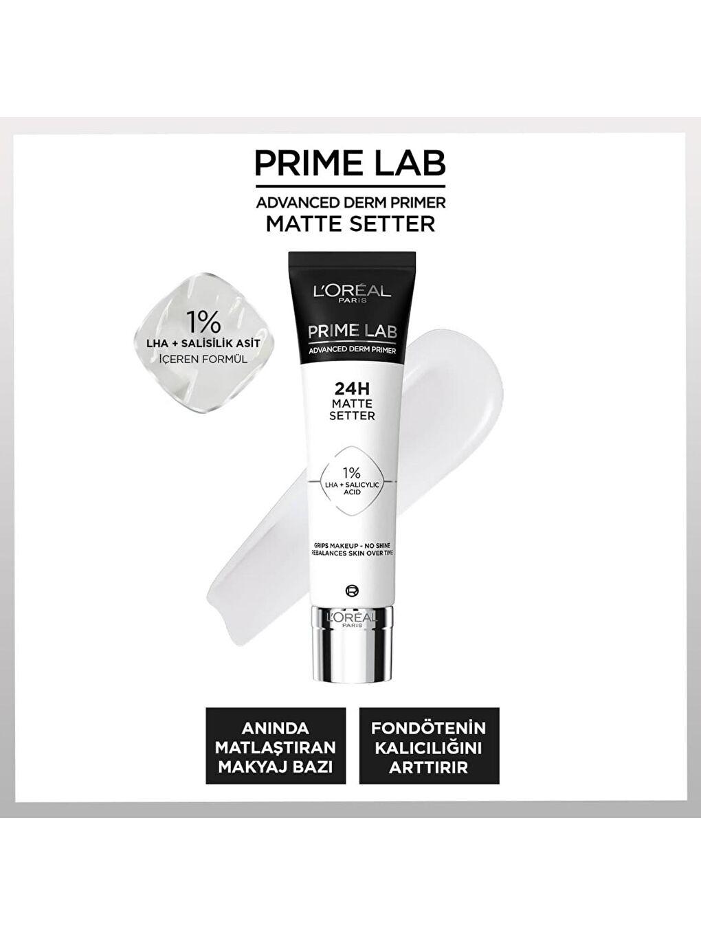 L'Oreal Paris Şeffaf Prime Lab Matte Setter Matlaştırıcı Makyaj Bazı