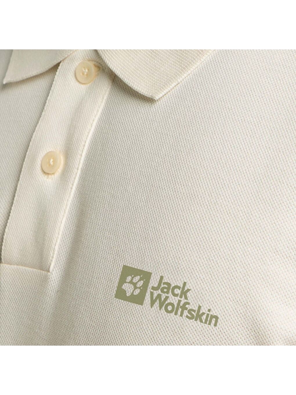 Beyaz Polo Yaka Kısa Kollu Tişört-2