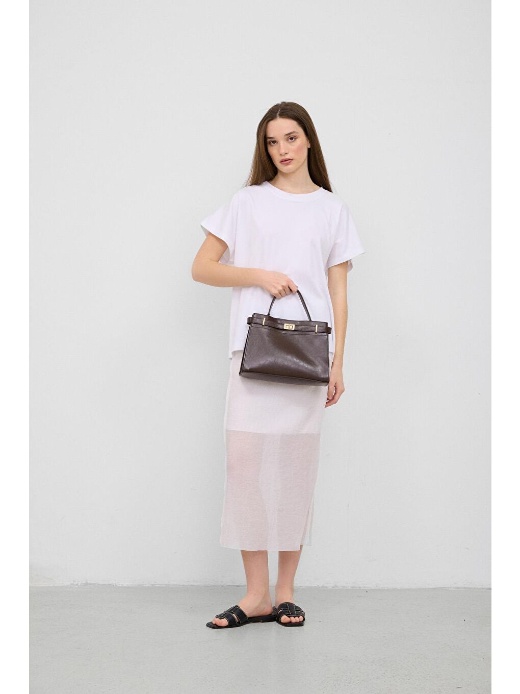 Blaze El Ve Çapraz Çanta Kahverengi-2