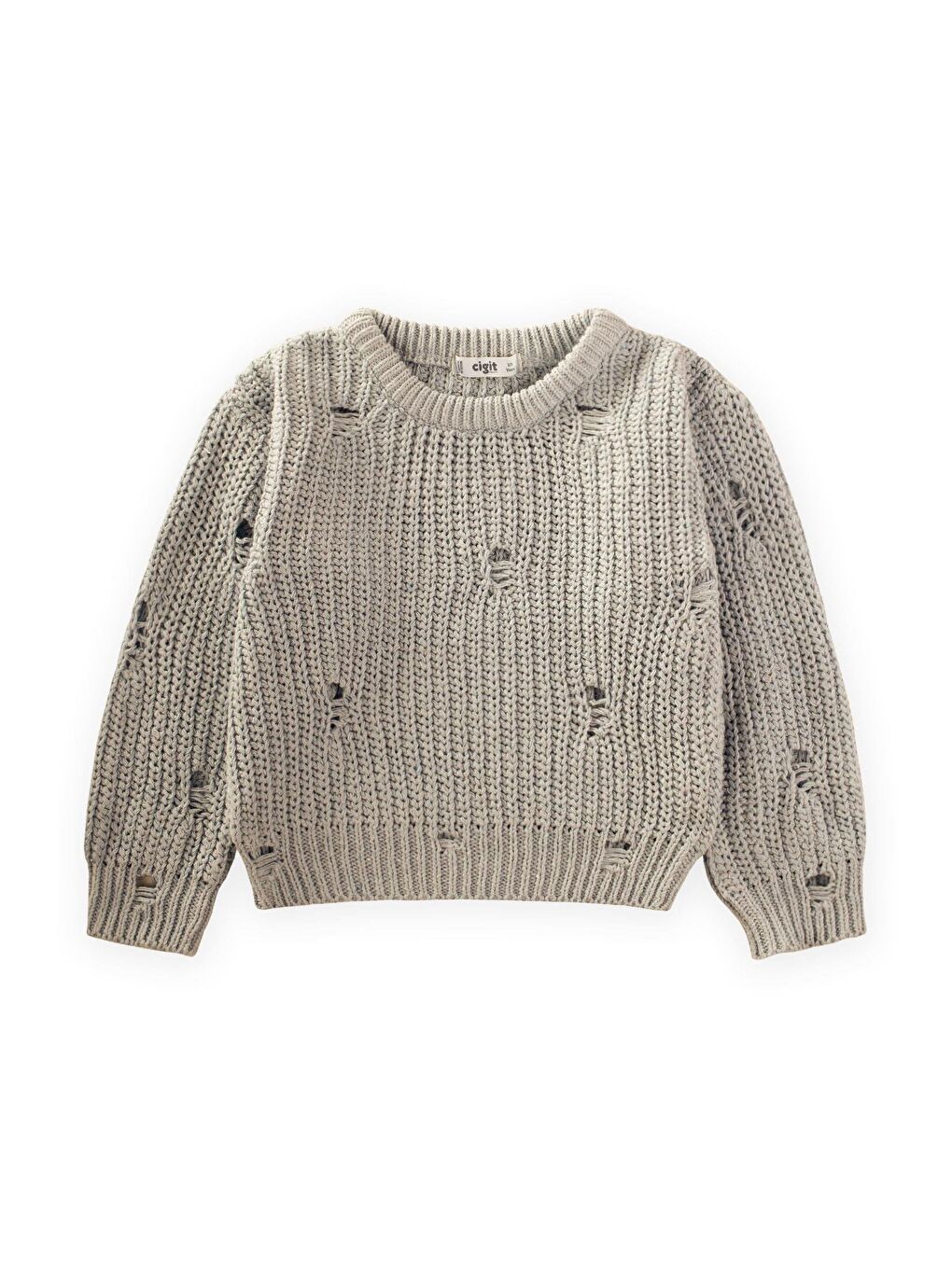 Bej Erkek Çocuk Triko Kazak