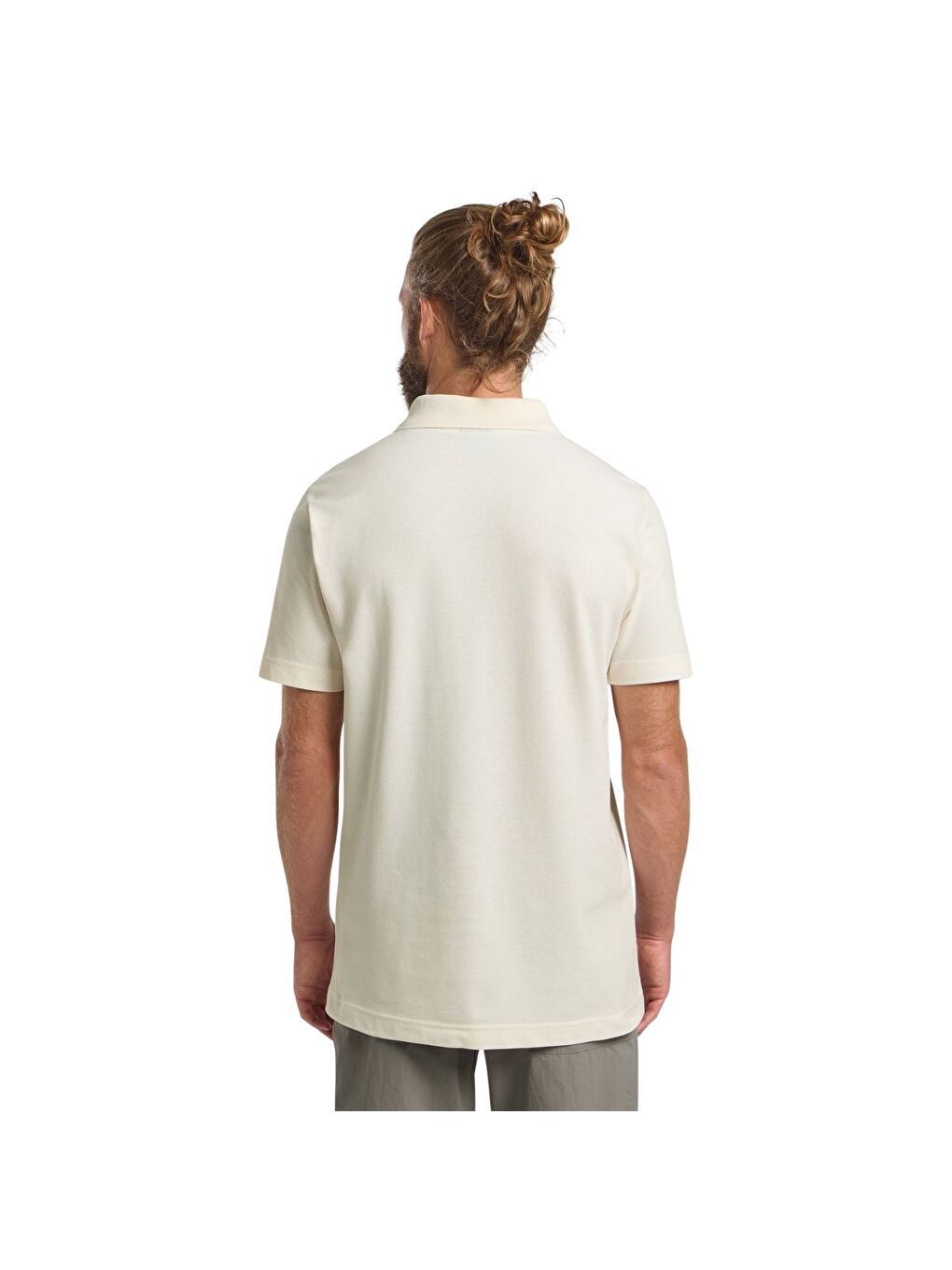 Beyaz Polo Yaka Kısa Kollu Tişört-8