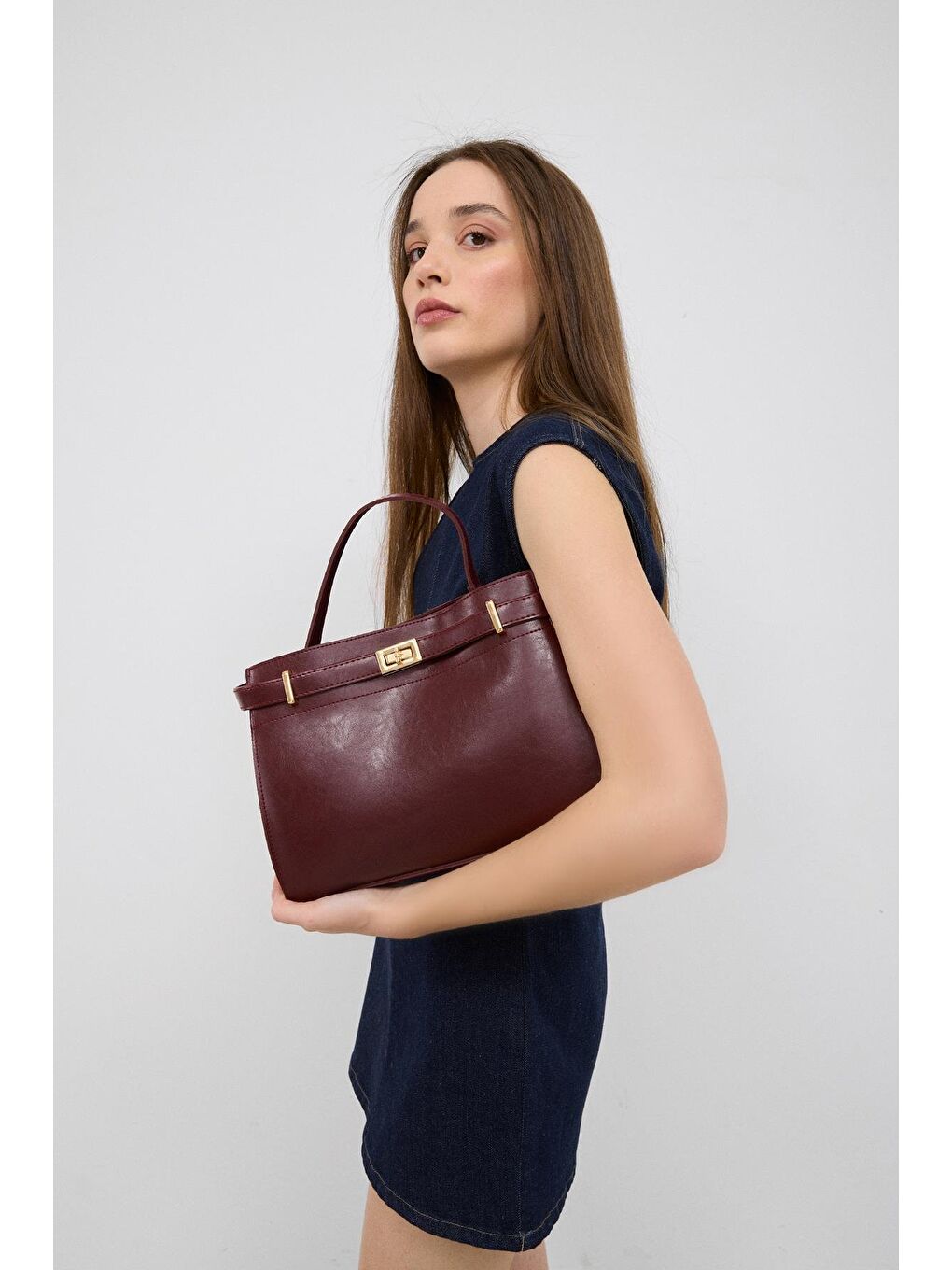 Blaze El Ve Çapraz Çanta Bordo-3