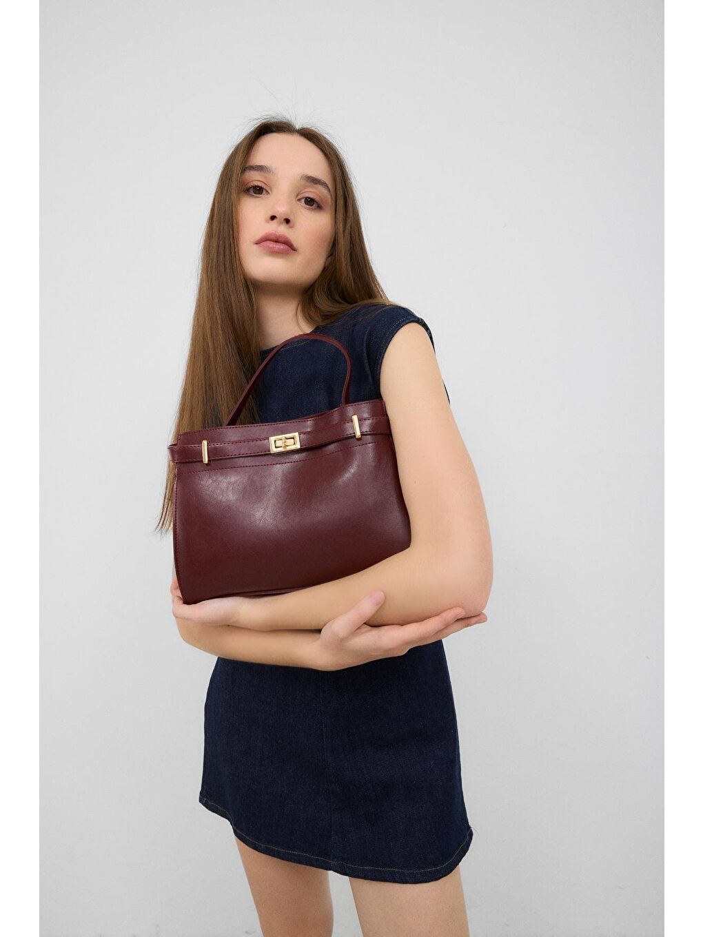 Blaze El Ve Çapraz Çanta Bordo-4