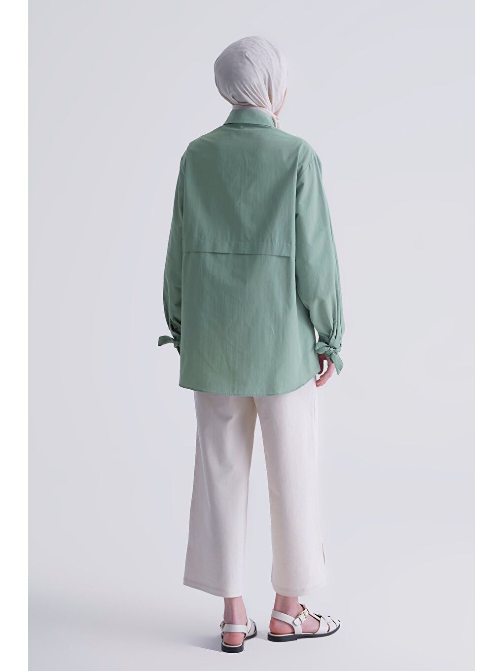 Yeşil Aller Parçalı Tunik Çağla-4