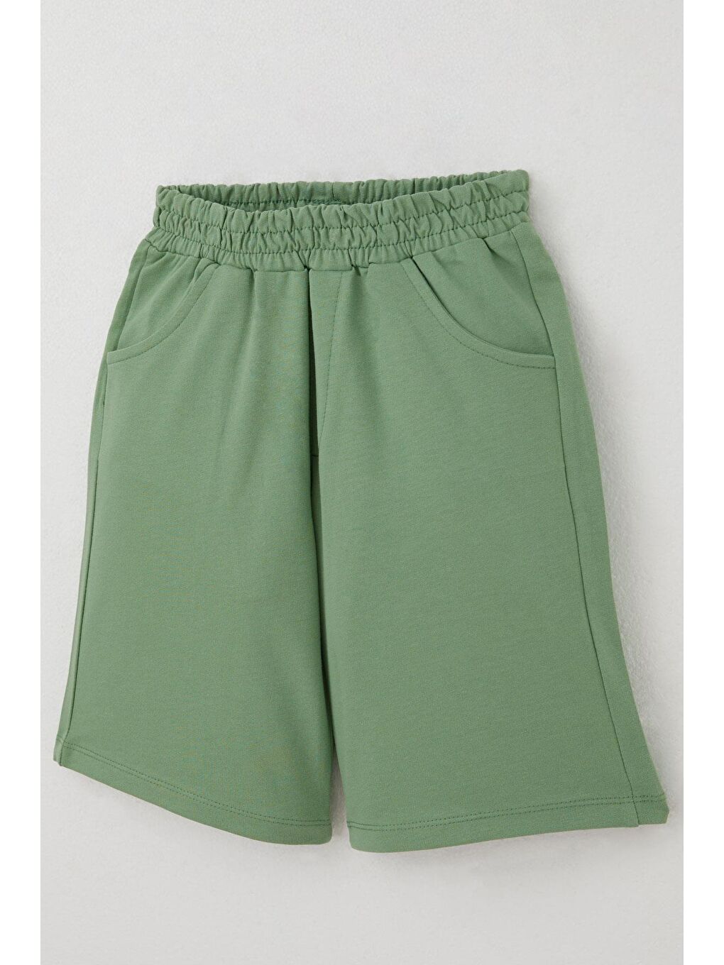 Erkek Çocuk Şortlu Takım Kabartma Yazı Baskılı Açık Gri Melanj (7-12 Yaş)-6