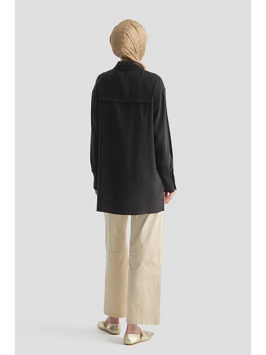 Sim Detaylı Tunik Siyah-4