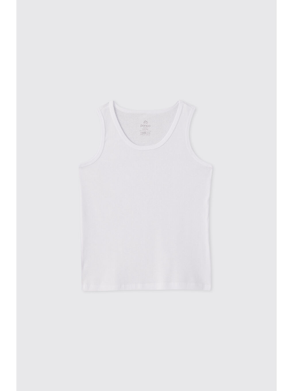 Erkek Çocuk Kalın Askılı Beyaz 3'lü Atlet-1