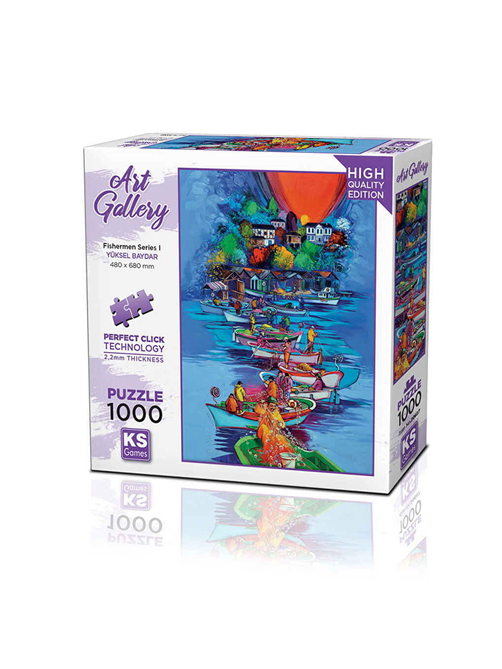 KS GAMES Renksiz Puzzle 1000 Parça Fishermen Series I 20687