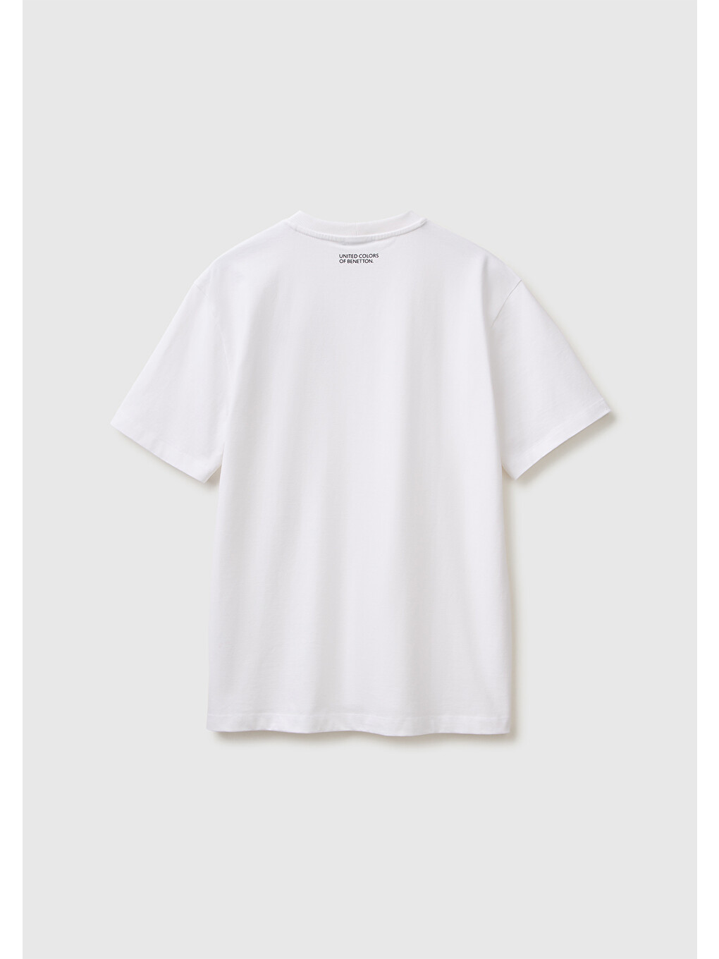 Erkek Beyaz Mix %100 Pamuk Grafik Baskılı Regular Fit Bisiklet Yaka T-Shirt-1