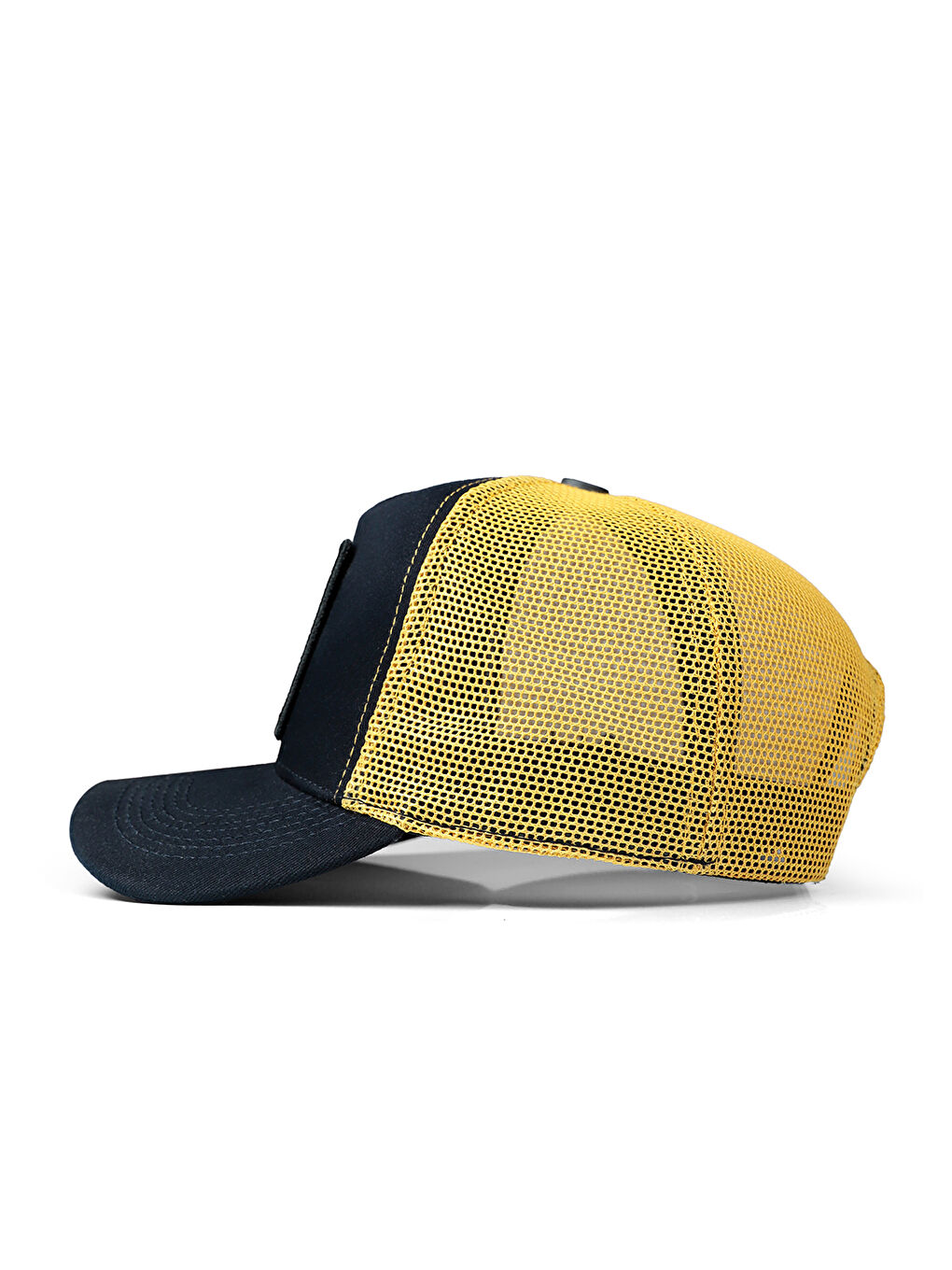 BlackBörk Haki V1 Trucker Keep Pushing - 1 Kod Logolu Unisex Lacivert-Sarı Şapka (Cap) - 3