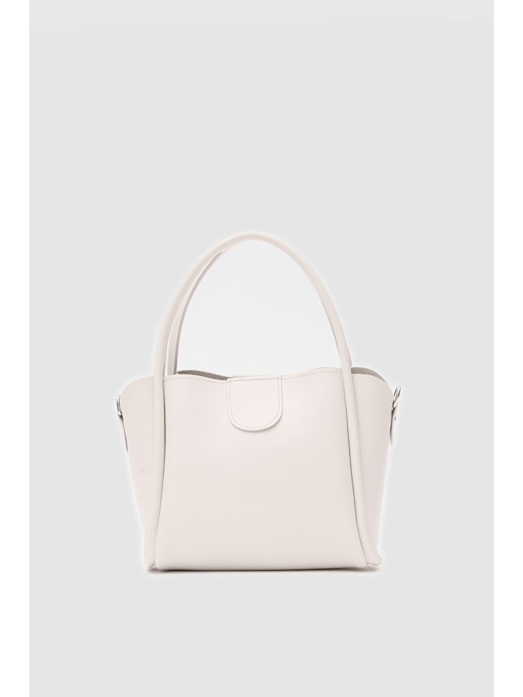 Ekru Beca El Ve Çapraz Çanta Krem-1