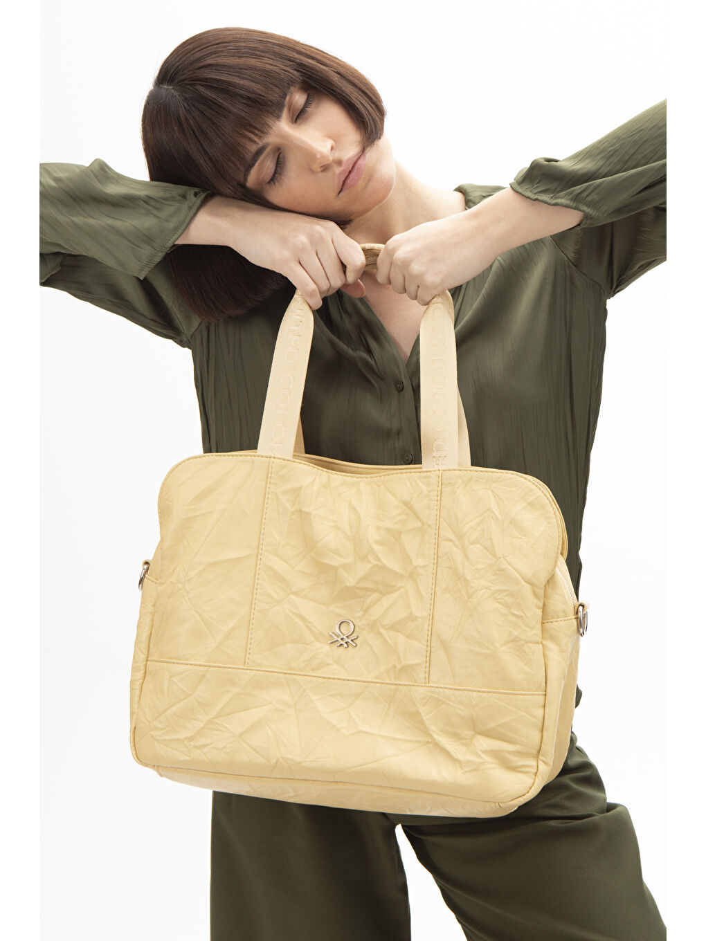 Sarı Kadin Kol Çantasi Sari BNT1474-1