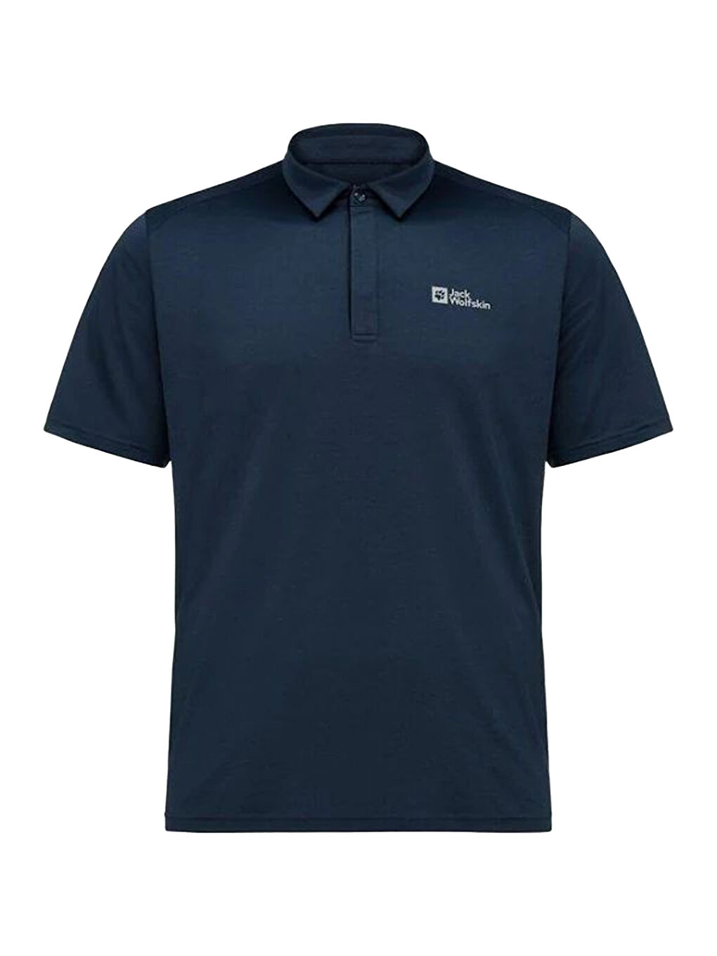 Mavi Polo Yaka Kısa Kollu Tişört-1