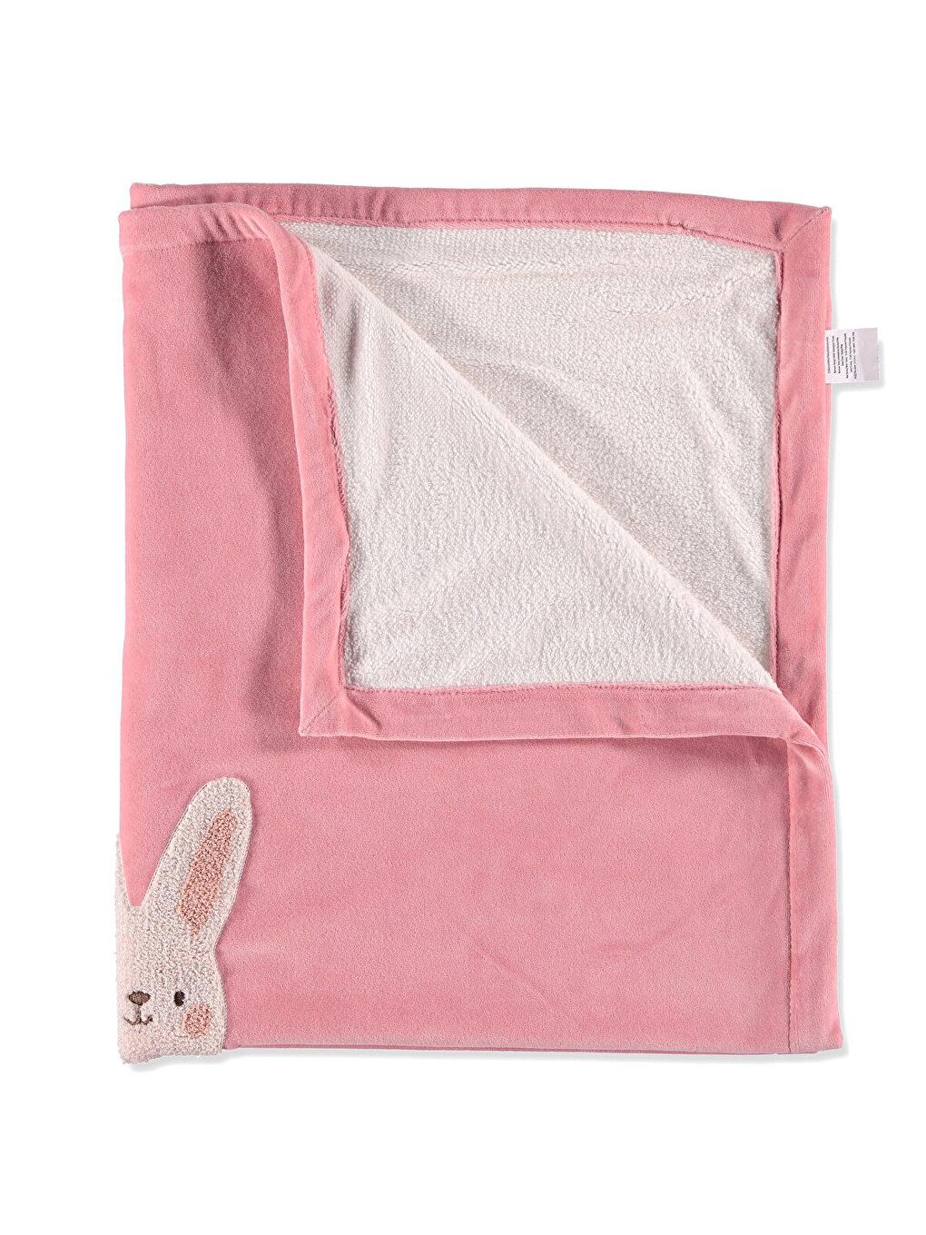 Pembe Nakışlı Battaniye-1