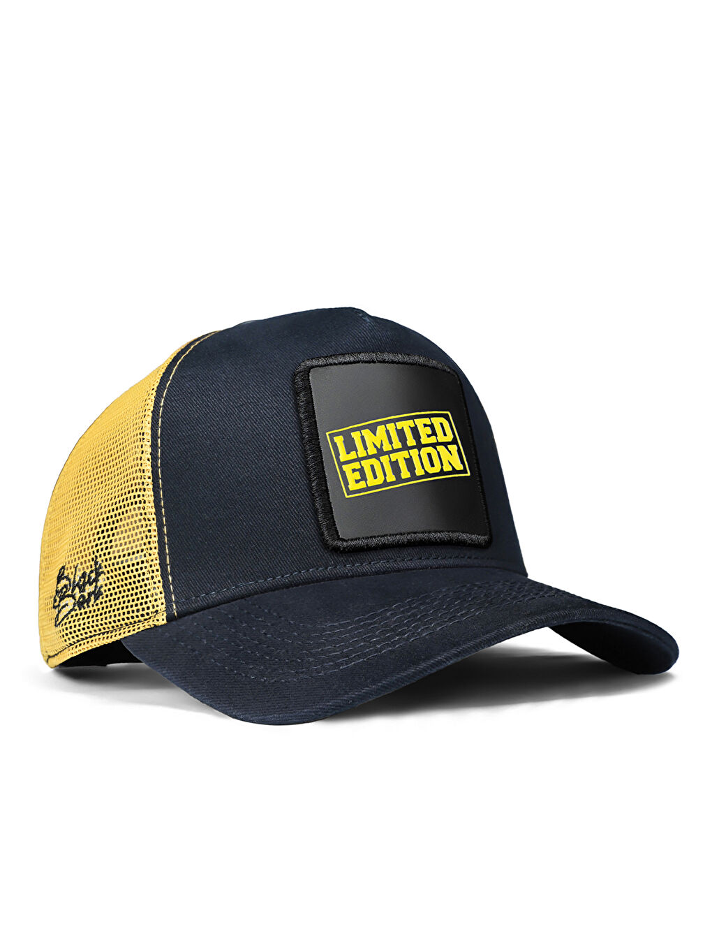 BlackBörk V1 Trucker Limited Edition - 1 Kod Logolu Unisex Lacivert-sarı Şapka (CAP)