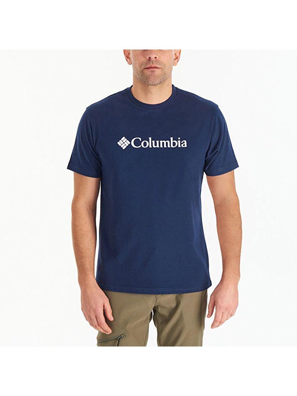 Columbia Lacivert CSC M Basic Logo Brushed Erkek Kısa Kollu T-Shirt Lacivert CS0287-466