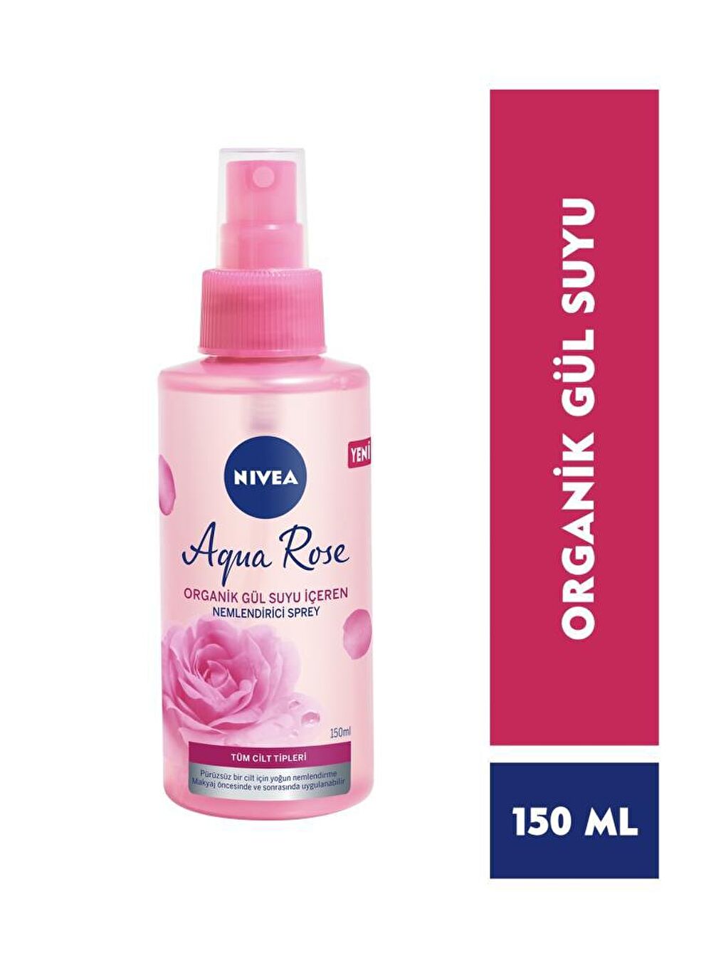 NIVEA Şeffaf Aqua Rose Nemlendirici Yüz Spreyi 150 ml