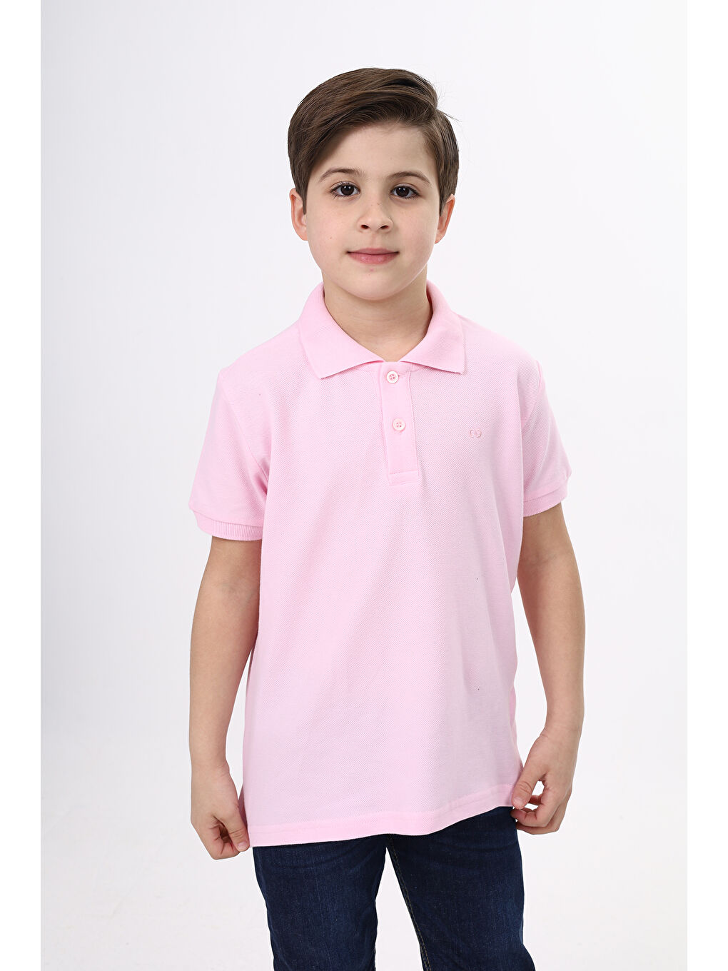 Pembe Unisex Çocuk Nakışlı Tişört