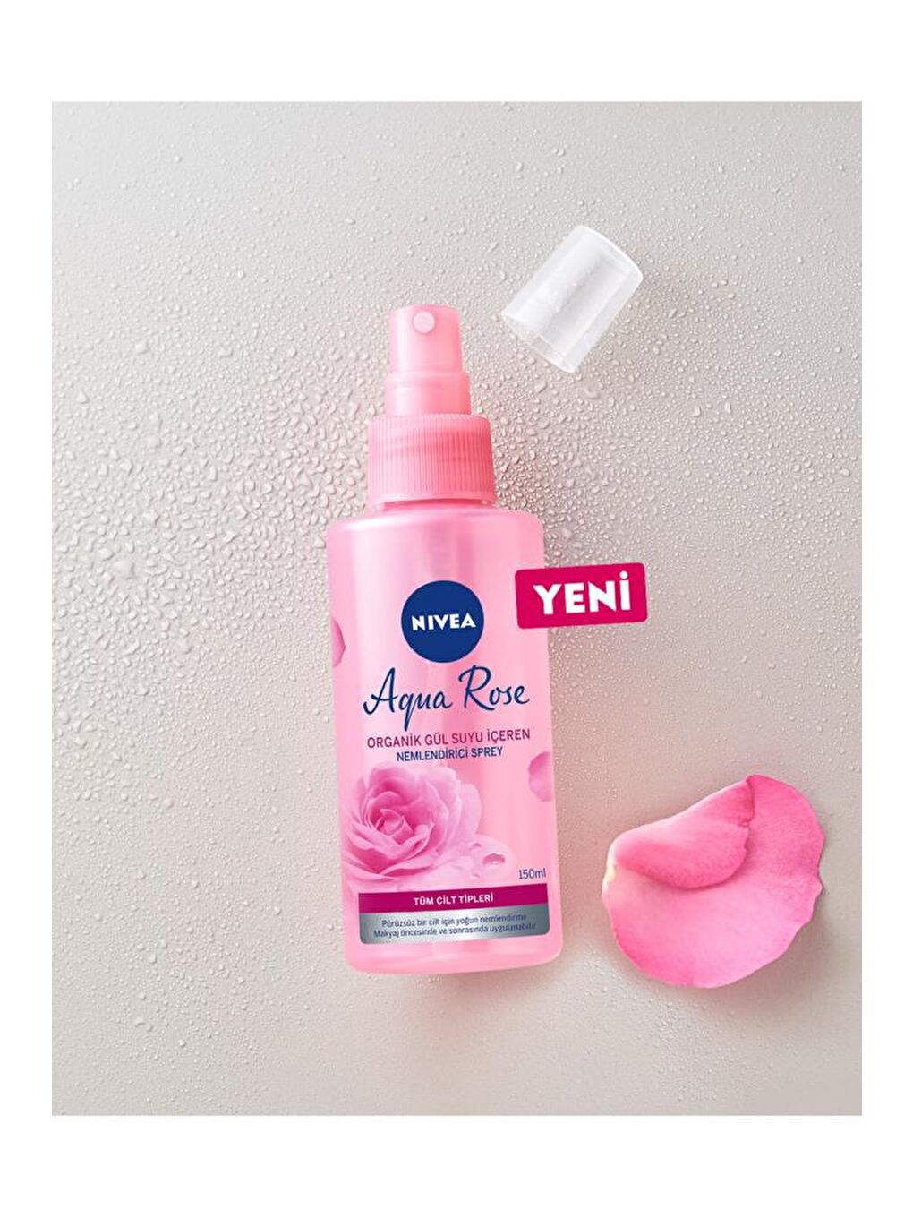 NIVEA Şeffaf Aqua Rose Nemlendirici Yüz Spreyi 150 ml - 3