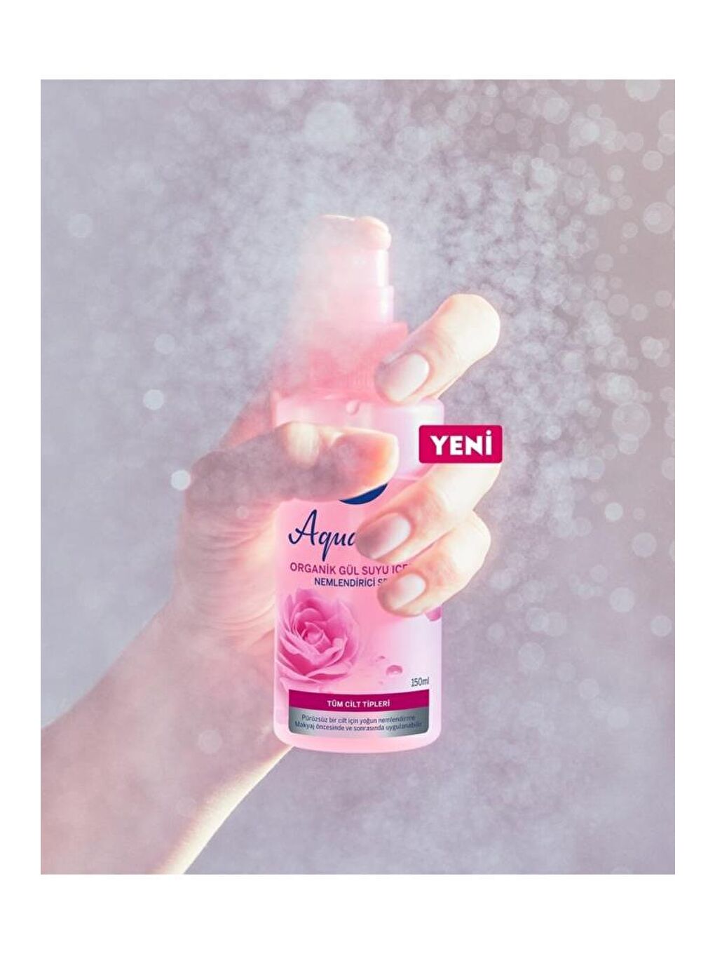 NIVEA Şeffaf Aqua Rose Nemlendirici Yüz Spreyi 150 ml - 4