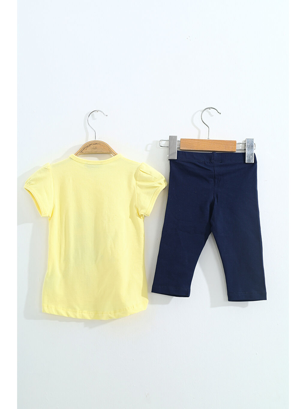 Sarı Kız Çocuk Pale Danslı Kız Baskılı Kaprili Takım-2