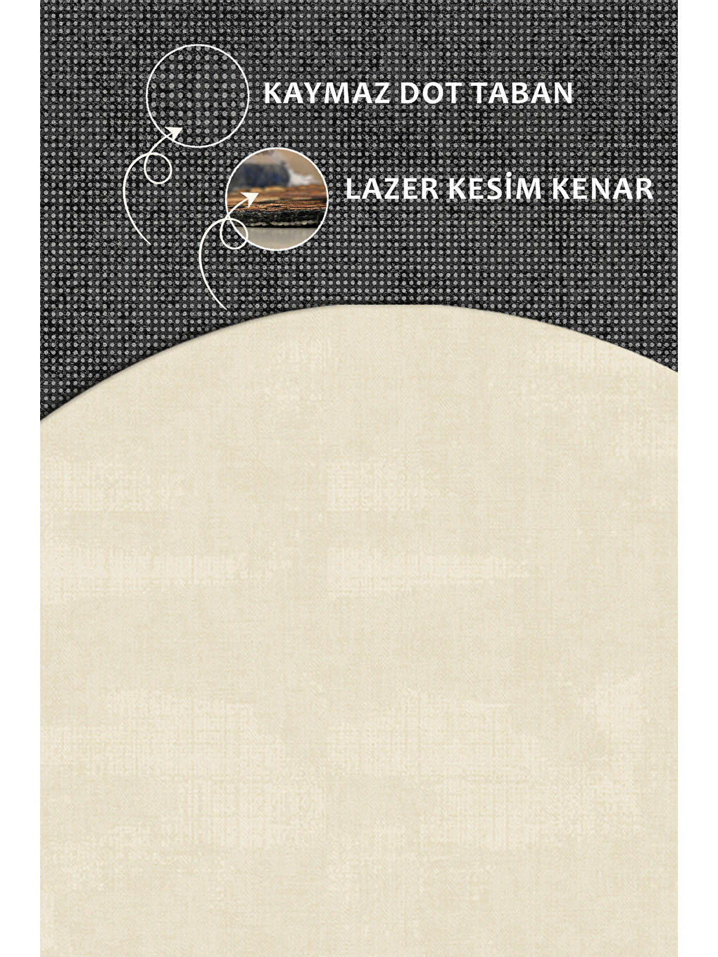 Turuncu Modern Dekoratif Halı – Makinada Yıkanabilir, Kaymaz Taban, İnce Lazer Kesim Halı-3
