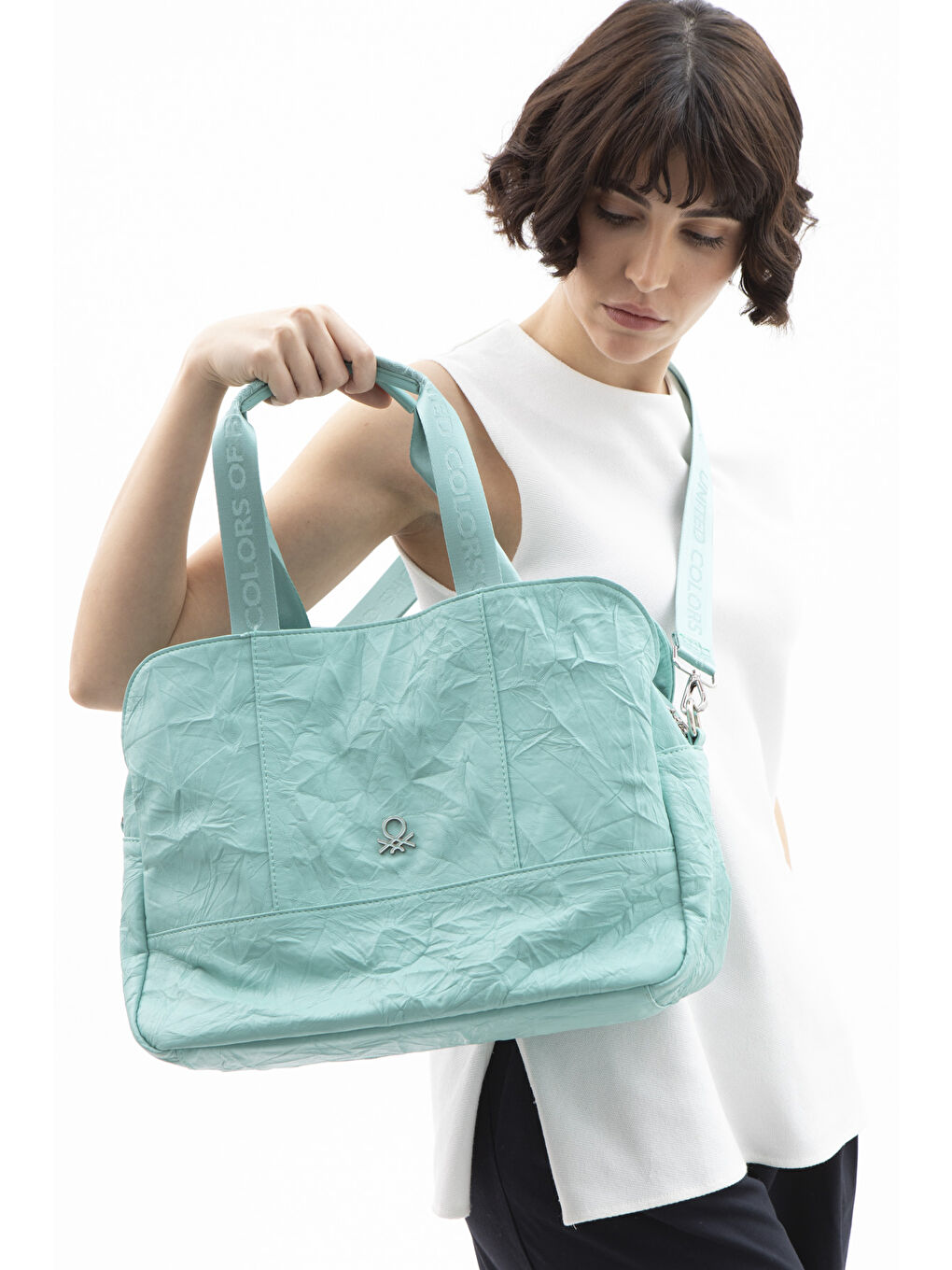 Yeşil Kadin Kol Çantasi Yeşi̇l BNT1474-1