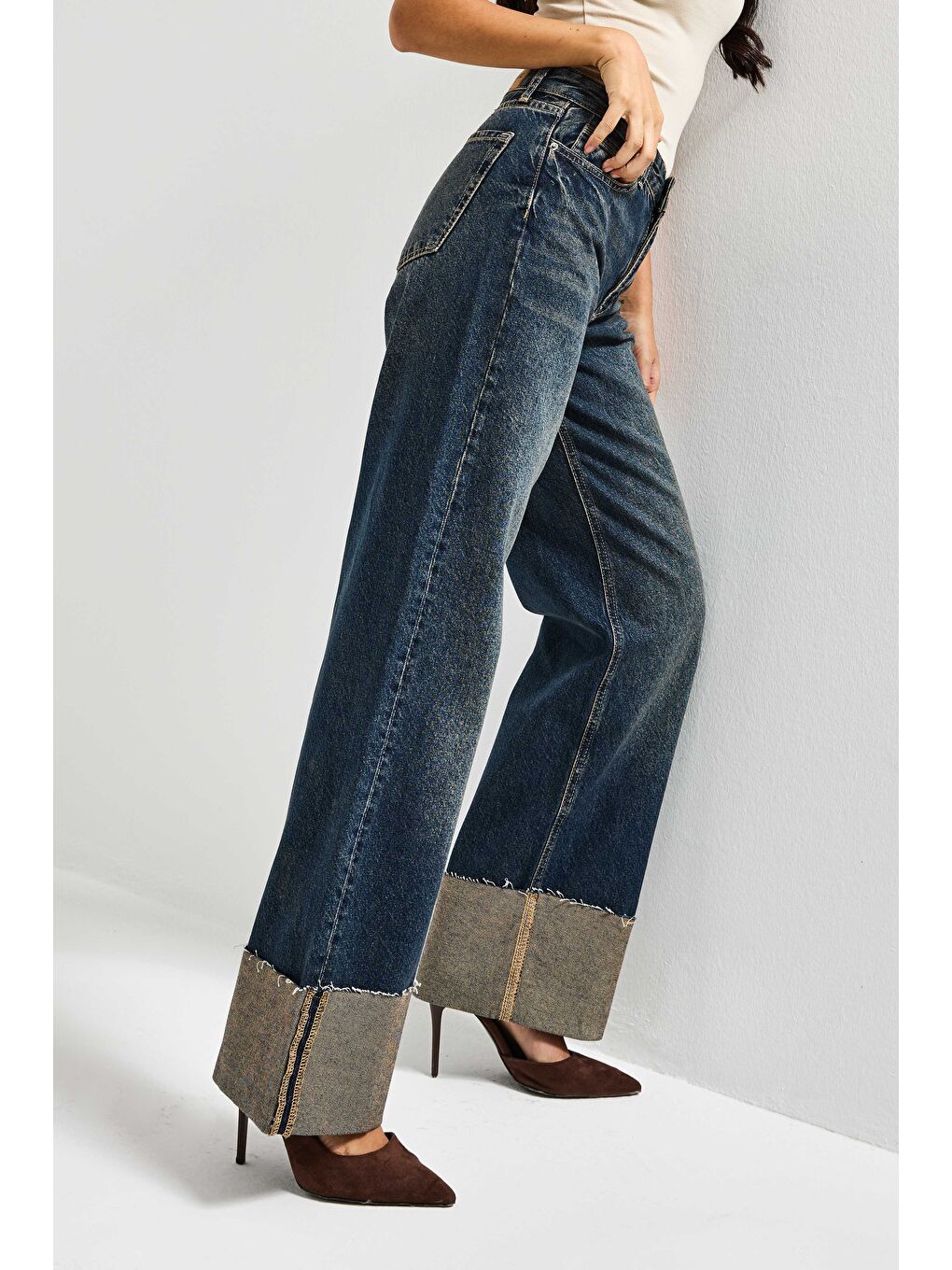 Mavi Kadın T.Kot Rengi 2s6-8 Straight Fit Yüksek Bel Paça Detaylı Denim Jean-2