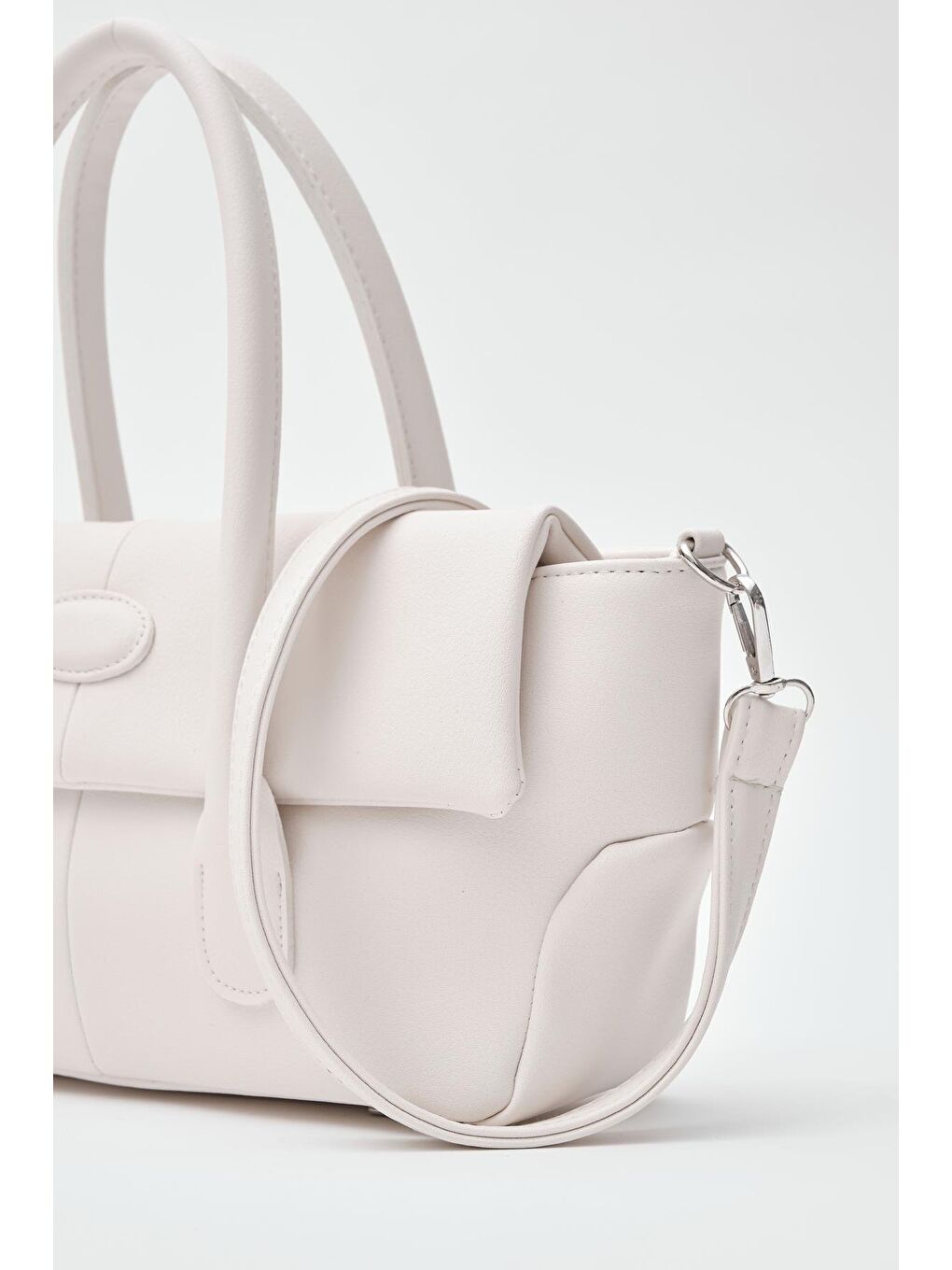 Ekru Candice El Ve Çapraz Çanta Krem-4