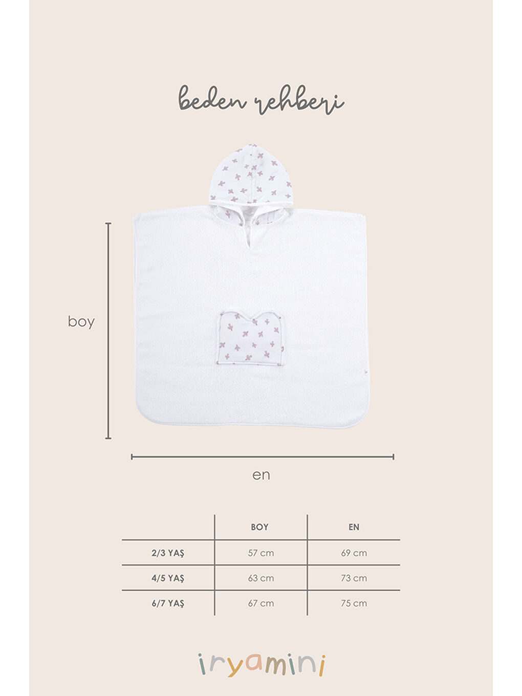 Birdie Organik Pamuk Müslin Detaylı Çocuk Panço Beyaz-2