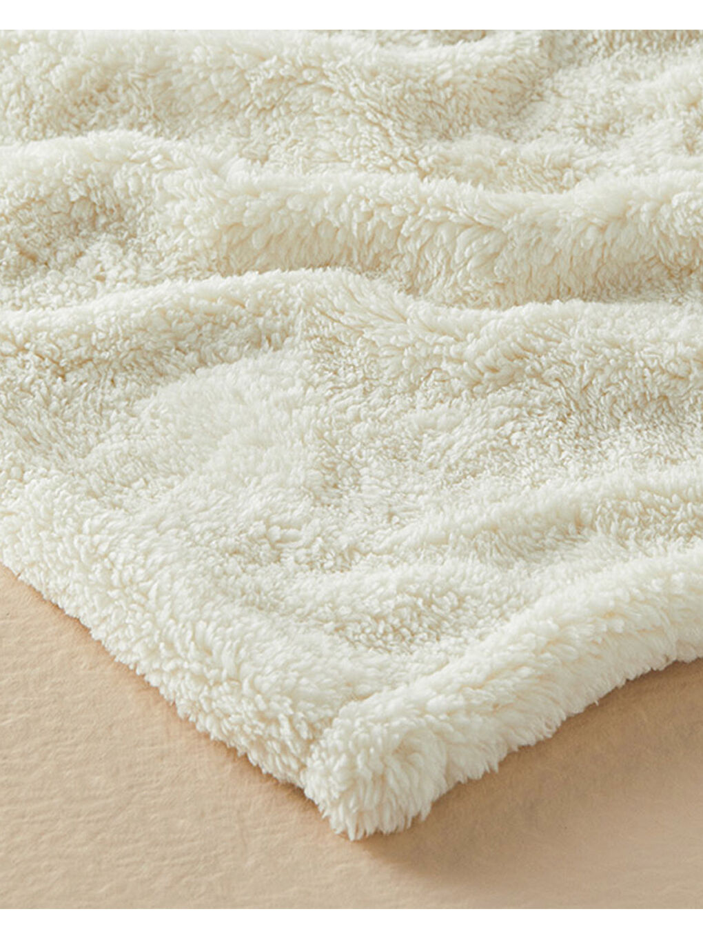 Ekru Cozy Wellsoft Tv Battaniyesi Krem-1