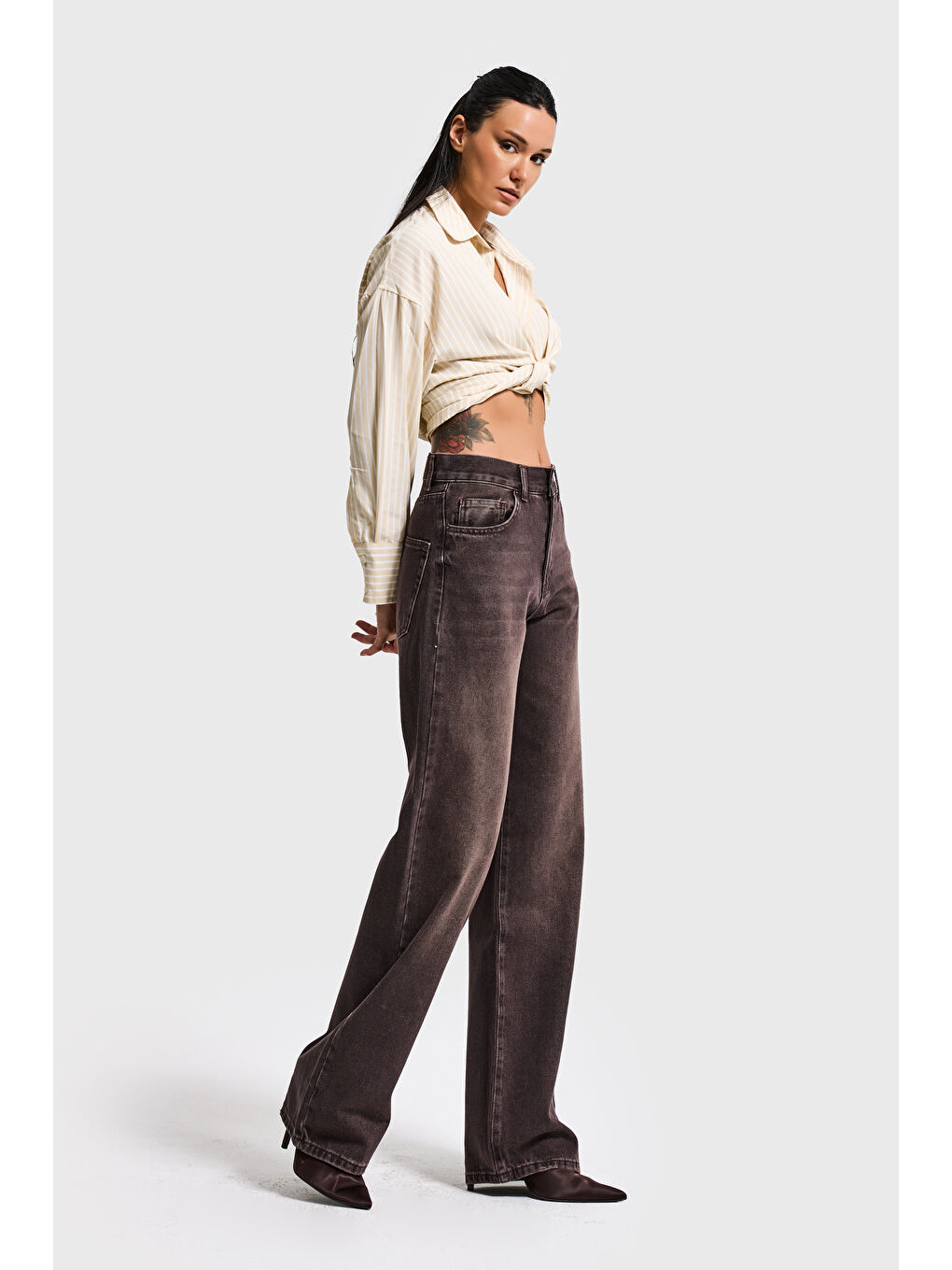 Mavi Kadın Koyu Jean Lora 2s6-16 Loose Fit %100 Pamuk Denim Jean-3