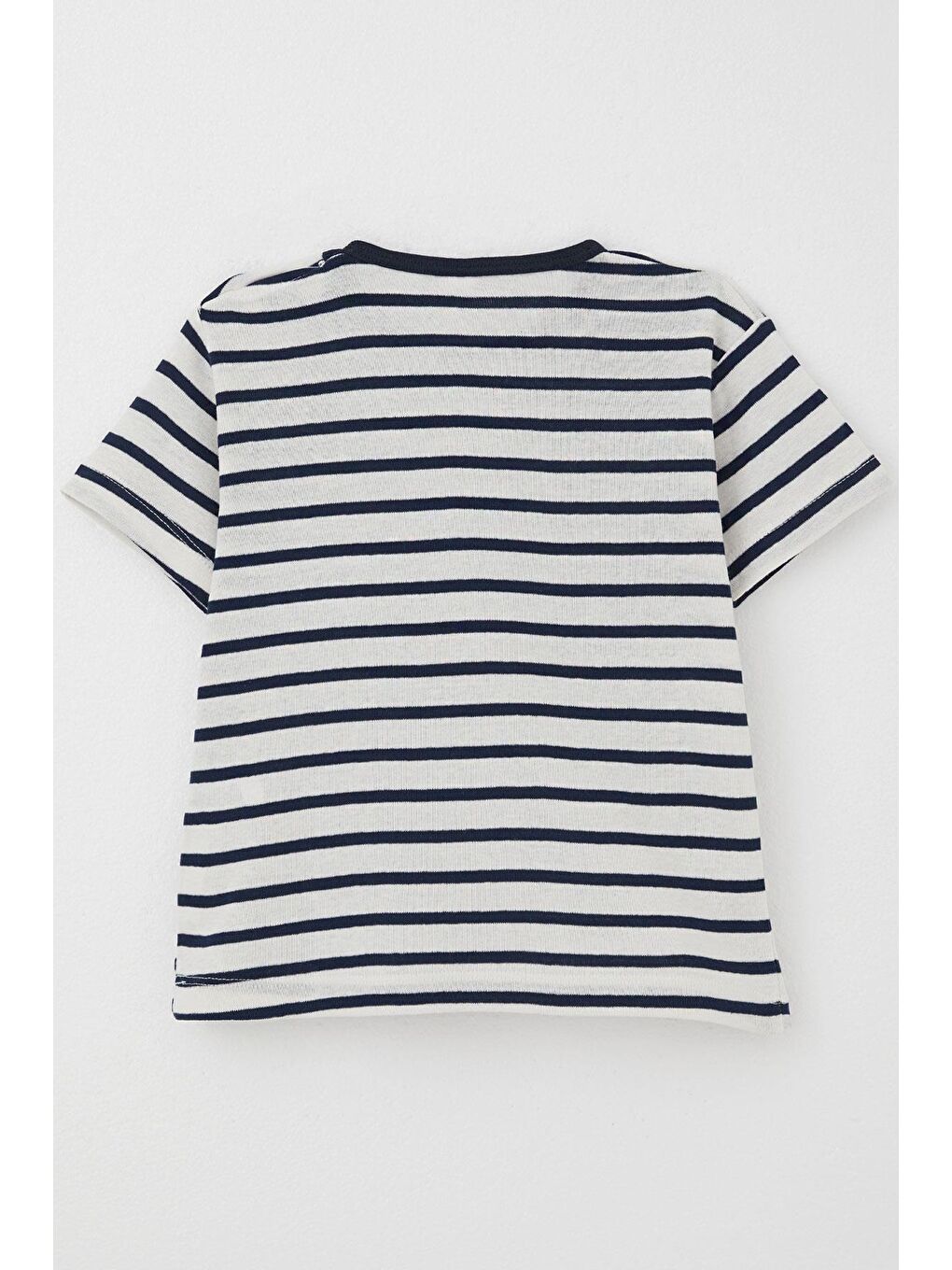 Erkek Çocuk Tişört Patlı Çizgili Ekru (1-4 Yaş)-1