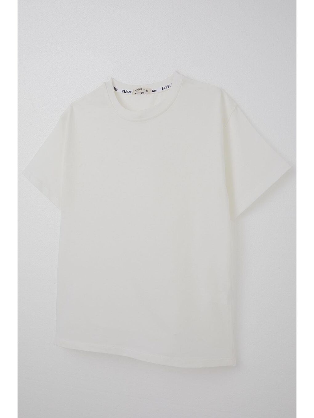 Erkek Çocuk Tişört Basic Ekru (4-14 Yaş)-2